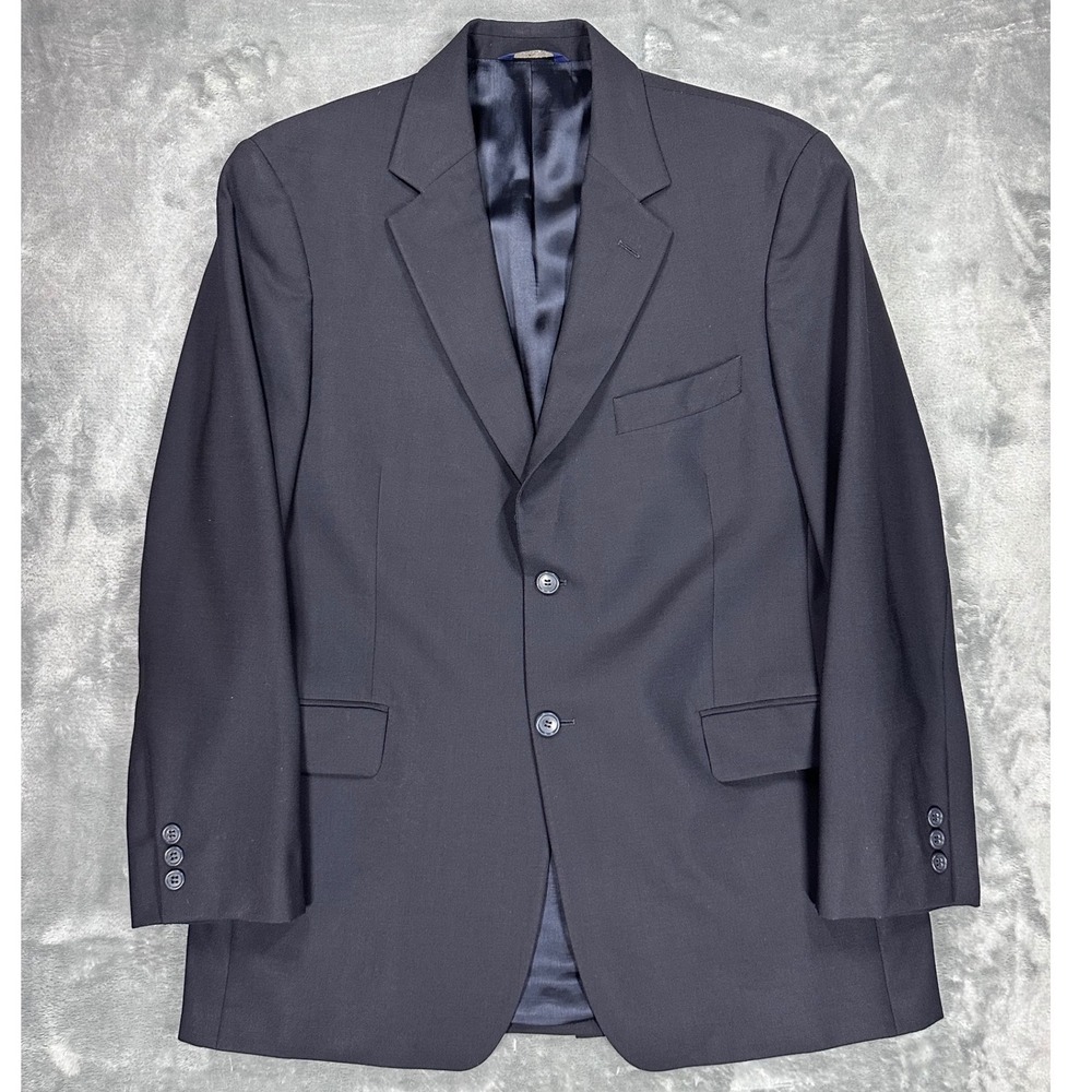 Brooks‎ Brothers Stretch Navy Blue Wool Blend Blazer Sport Coat Mens 41R 41 R